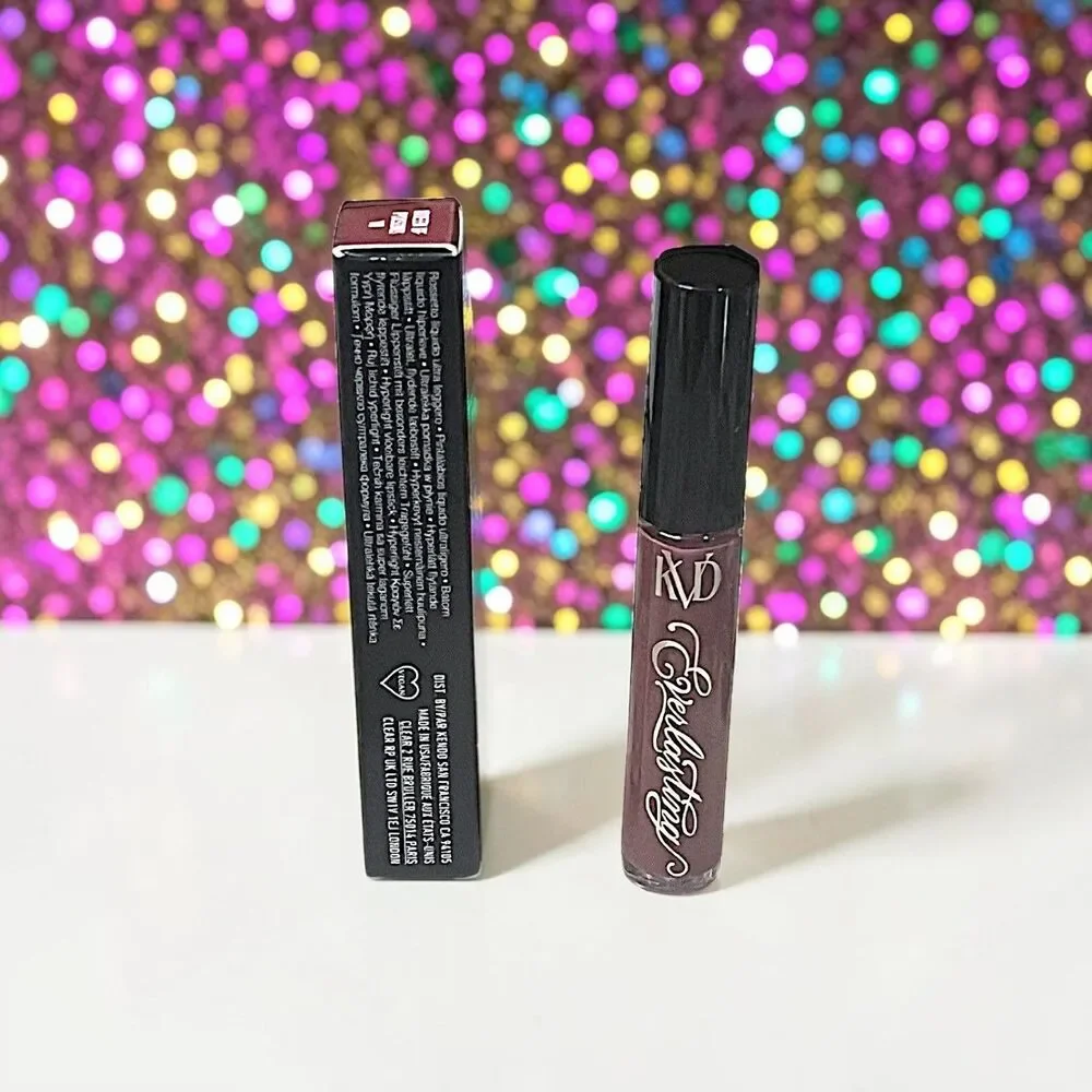 KVD Everlasting Hyperlight Liquid Lipstick in QUEEN OF POISONS NIB 0.051 fl Oz